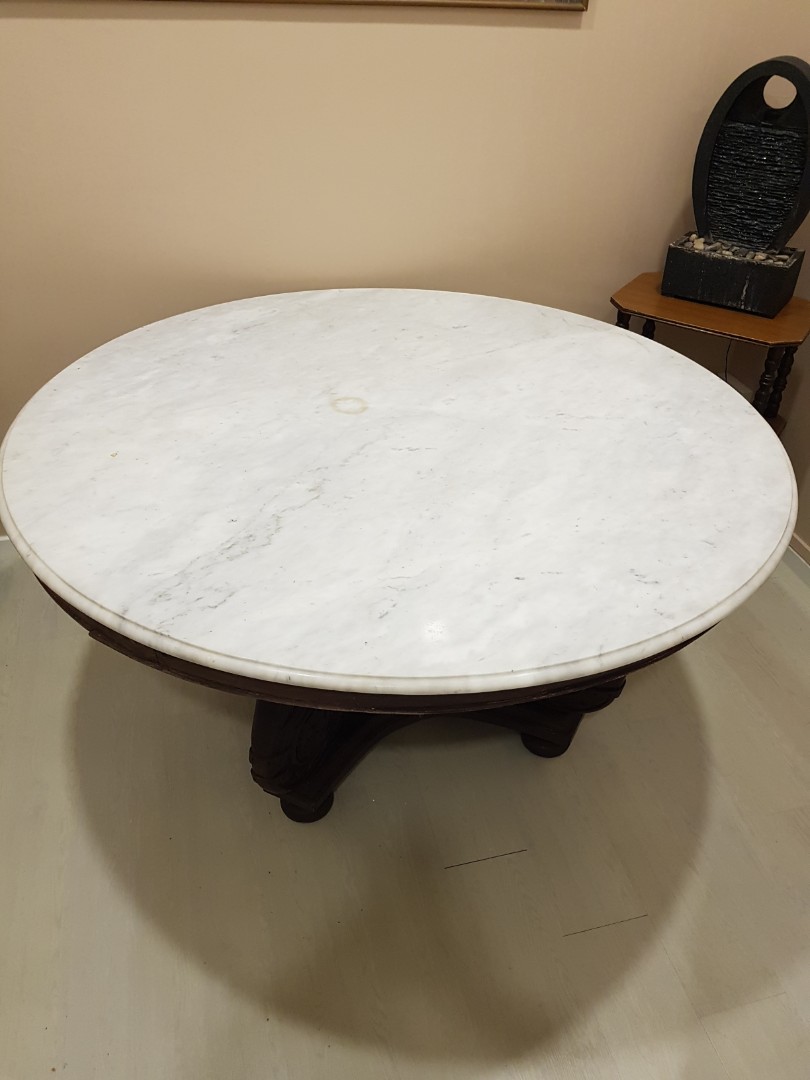 Antique marble table, Hobbies & Toys, Memorabilia & Collectibles