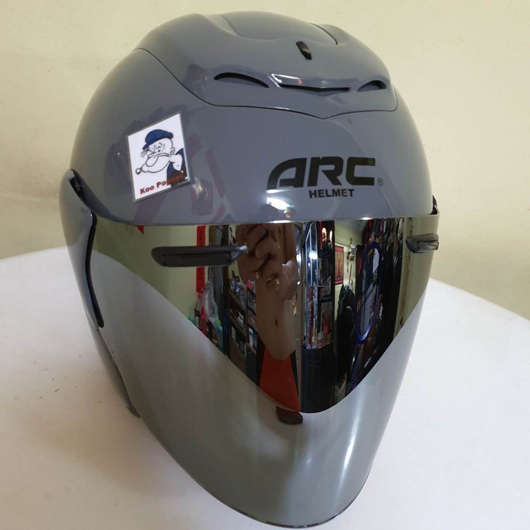 Arc Ritz ARC RITZ HELMET NEW MORDEN GREY v2 COLOR, Motorcycles, Motorcycle ...