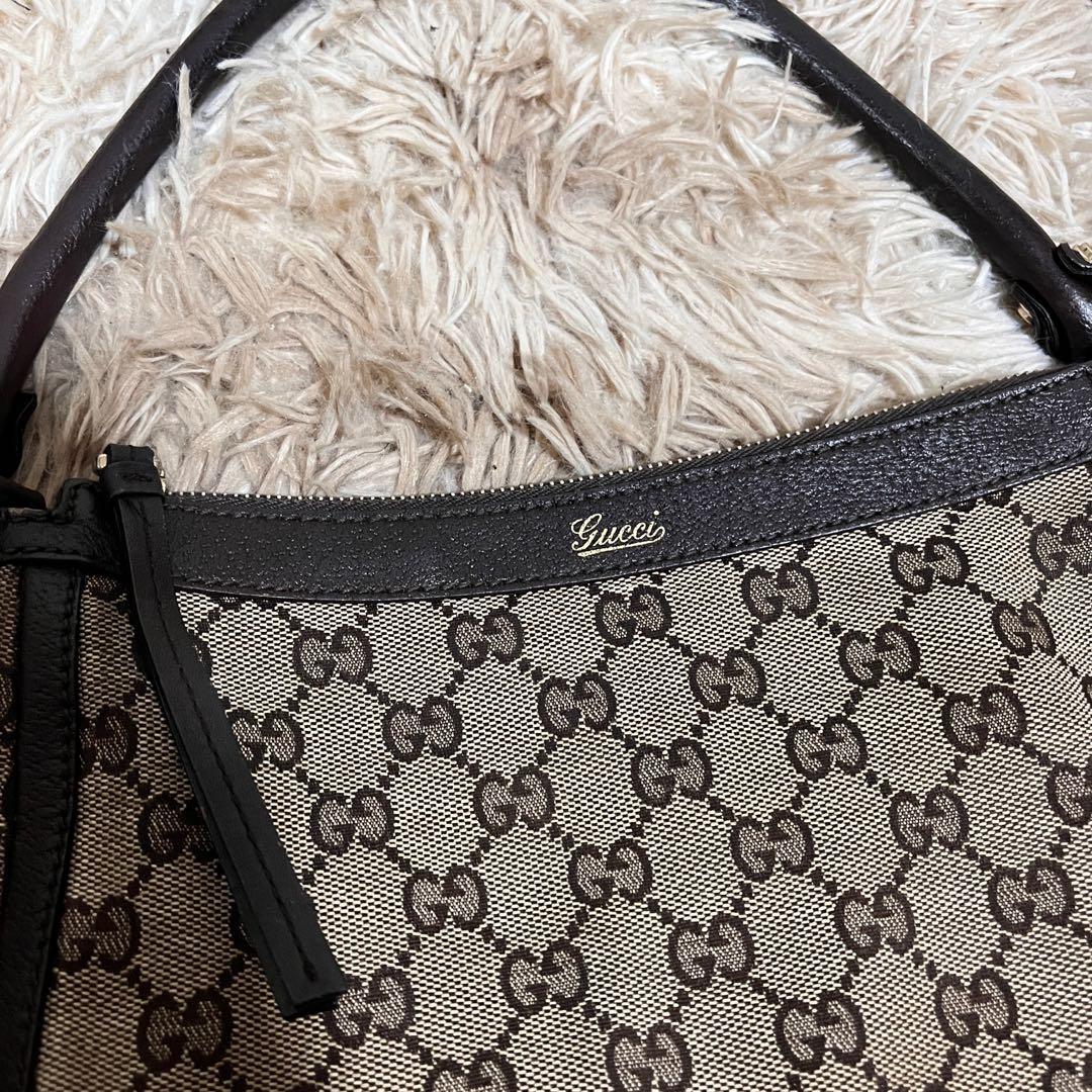 Vintage canvas shoulder bag gucci on sale