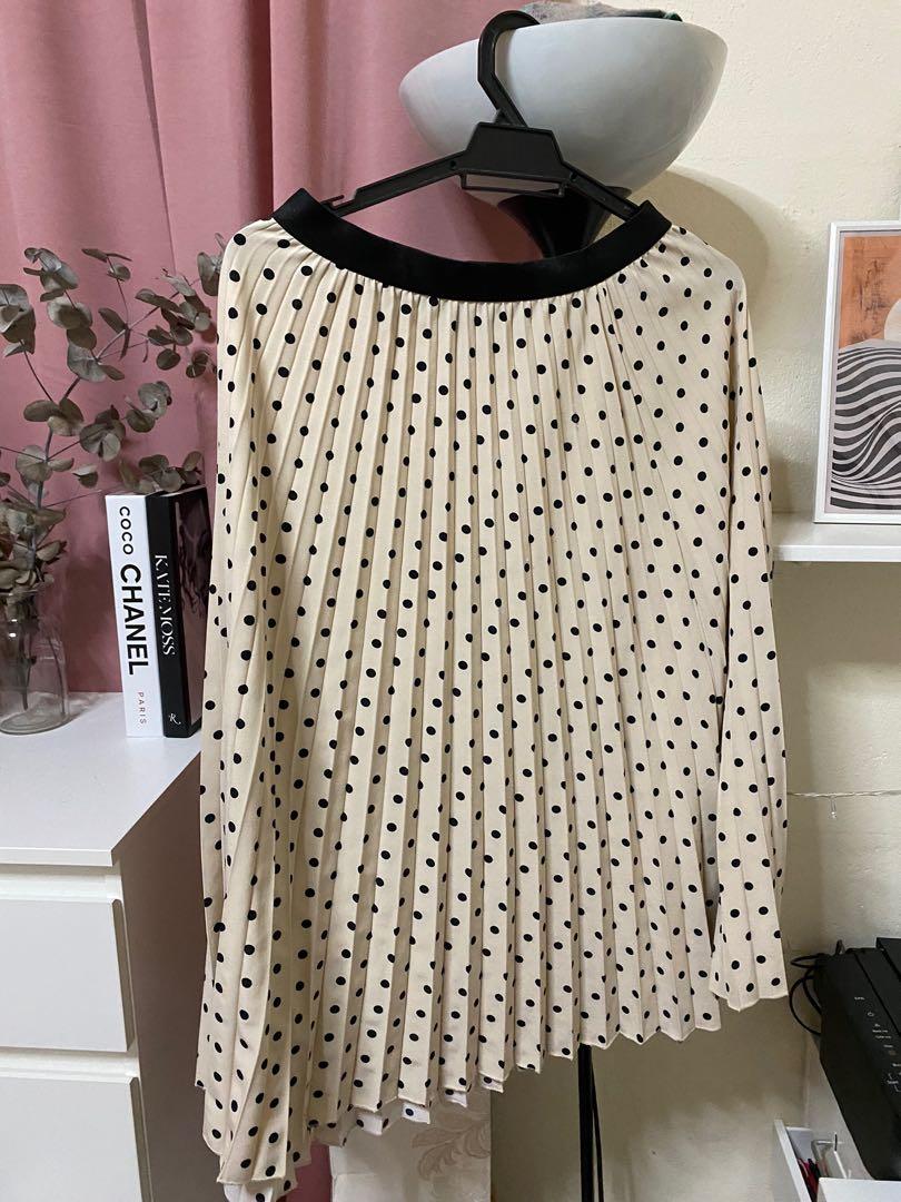 Beige hotsell dotted skirt