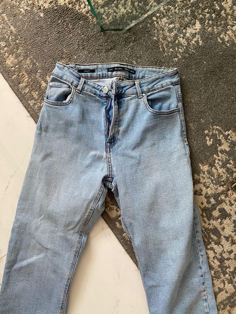 Bershka straight leg jeans, Women's 