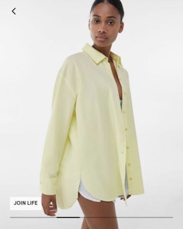 Bershka Yellow shirt