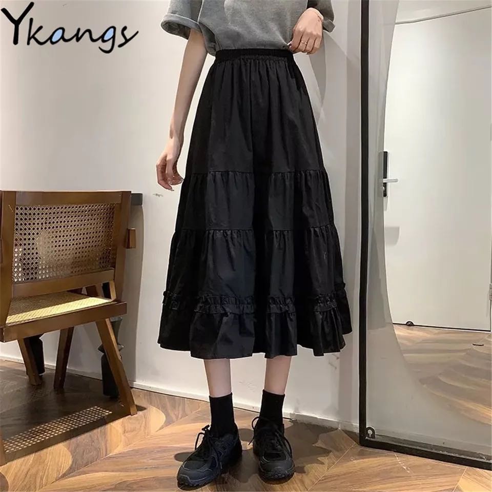 Women Lace Patchwork Mini Pleated Skirts High Waist Lace Up Ruffle Short  Skirts Harajuku Goth Skirt (Black, S) : : Clothing, Shoes &  Accessories