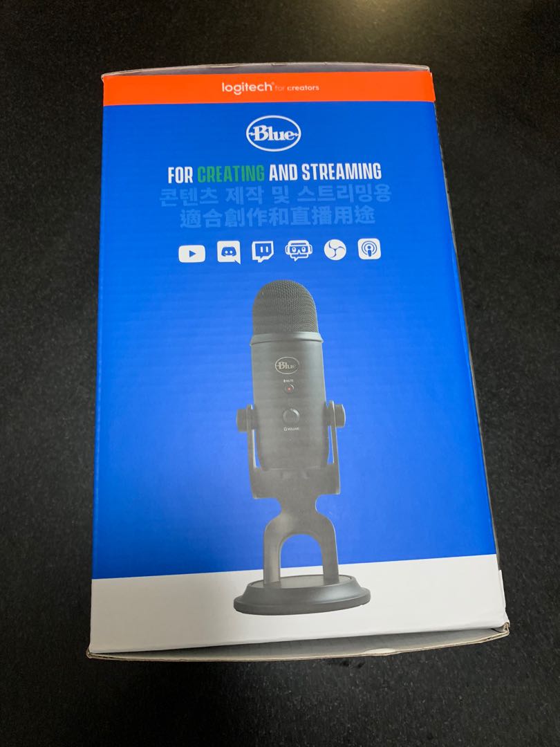 Blue Yeti USB Microphone (Blackout), Audio, Microphones on Carousell