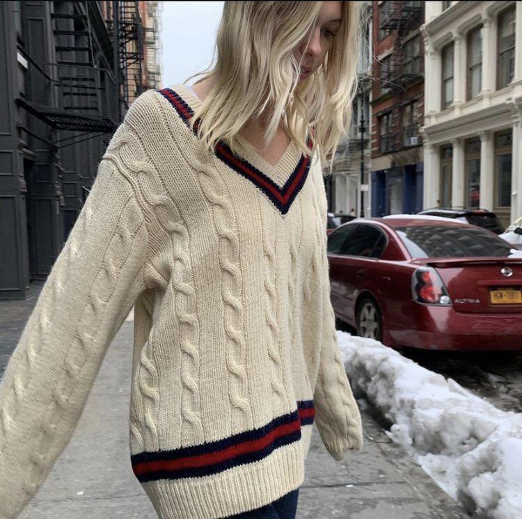 BNWT brandy melville oversized nikki stripped sweater Women s Fashion Tops Other Tops on Carousell
