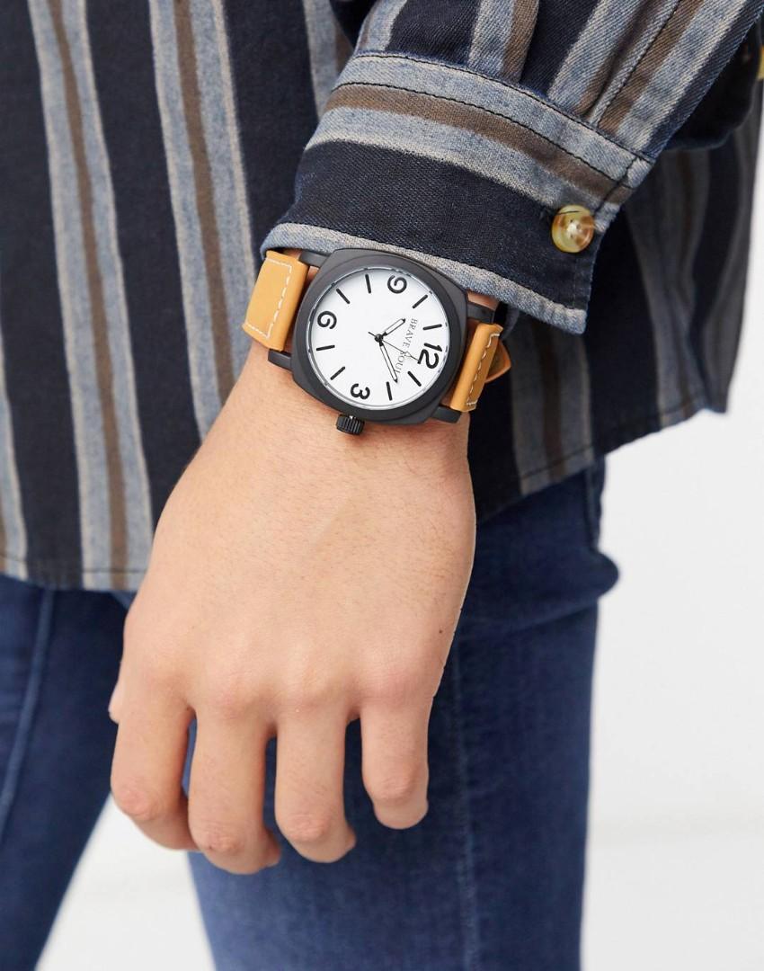 Brave Soul Watch with White Dial Men s Fashion Watches