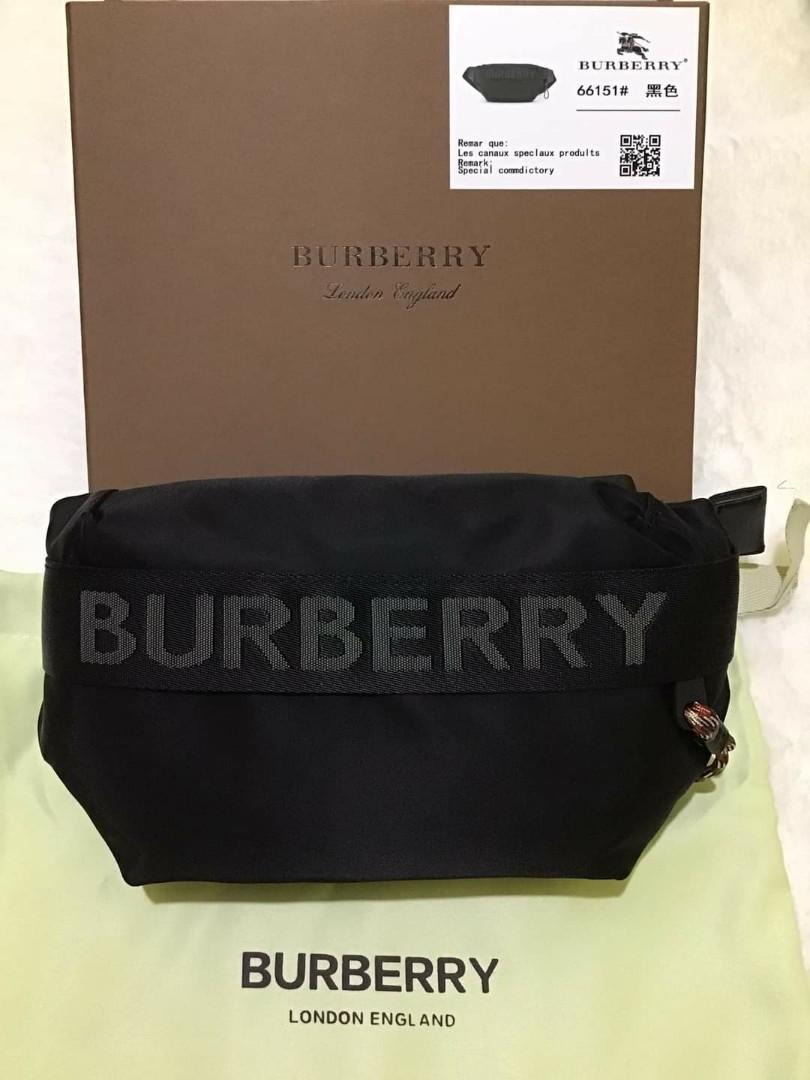 Burberry belt bag black store