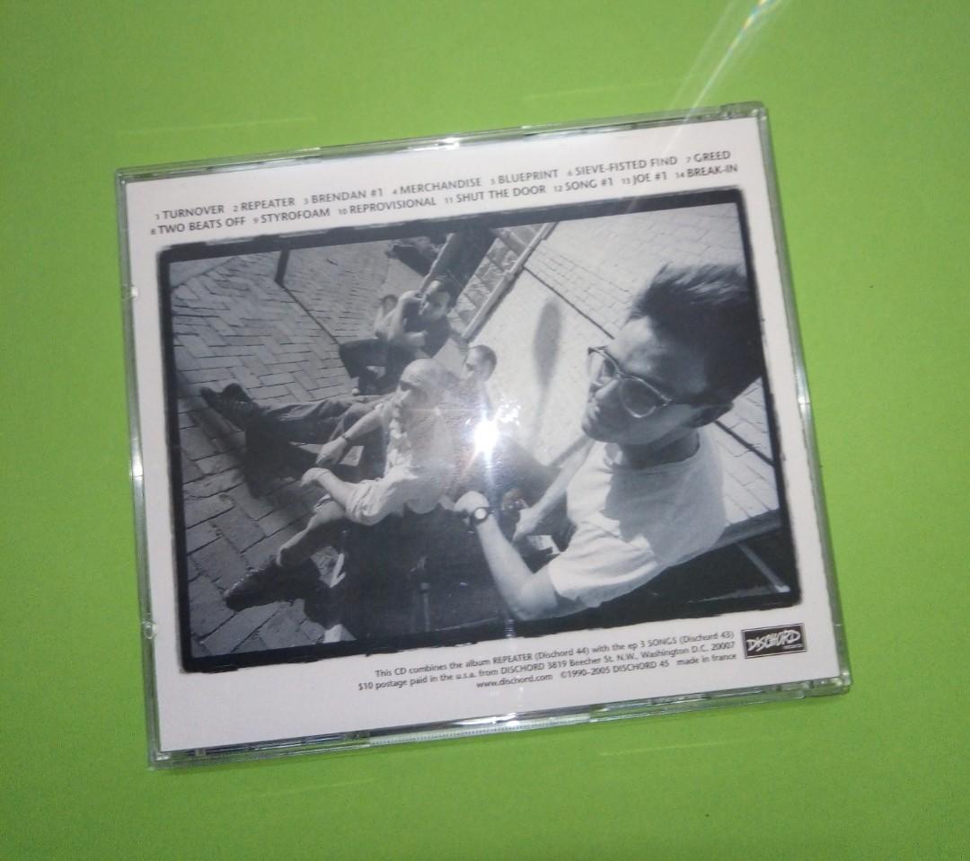 CD FUGAZI REPEATER + 3 SONGS ALBUM (2005, COMP., REISSUE, REMASTERED