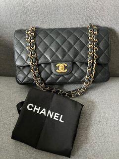 ❌sold ❌Cheapest! Chanel medium  caviar black ghw