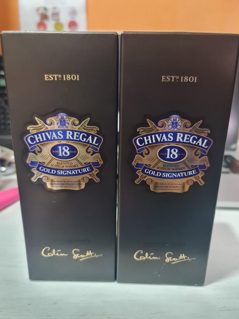 Chivas Regal 18 Years 200ml x 2, Food & Drinks, Alcoholic ...