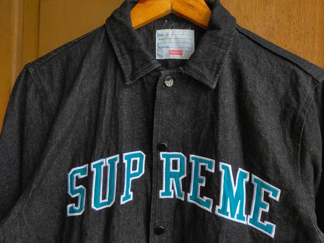 Classic Supreme arc logo coach jacket, Men's Fashion, Coats