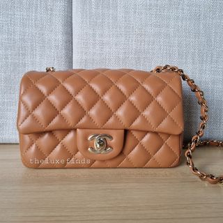 chanel 21p mini brown