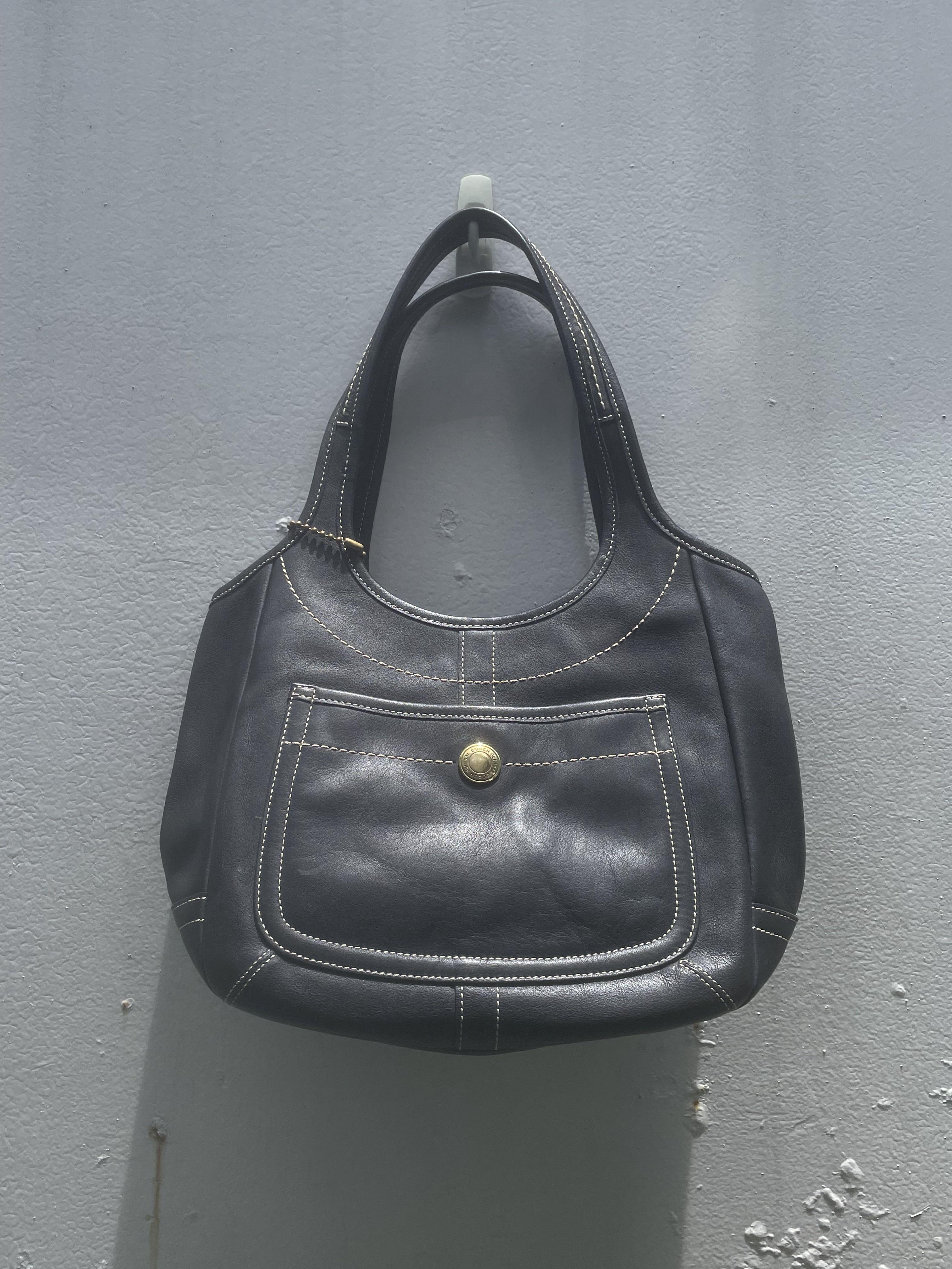 Vintage Coach Legacy Ergo Leather Hobo Handbag in Black No.E0769 