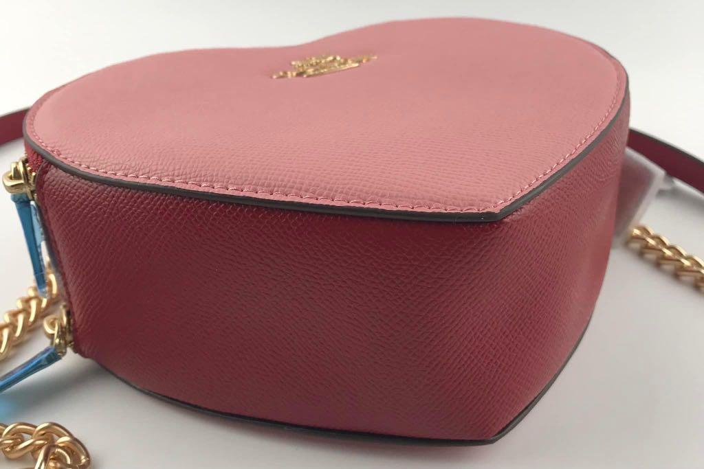 Coach Heart Crossbody, Women's Fashion, Bags & Wallets, Crossbody Bags