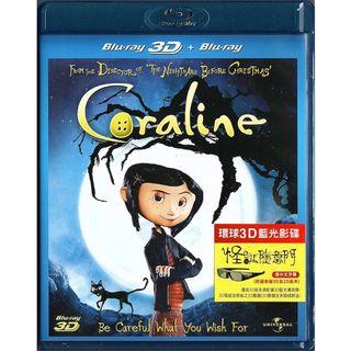 Coraline《怪誕隨意門》(2009) (Blu-ray 3D + Blu-ray) (單碟裝) (香港版) [BD] [藍光影碟]
