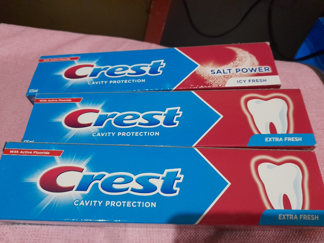 CREST TOOTHPASTE 125g CAVITY PROTECTION, Beauty & Personal Care, Oral