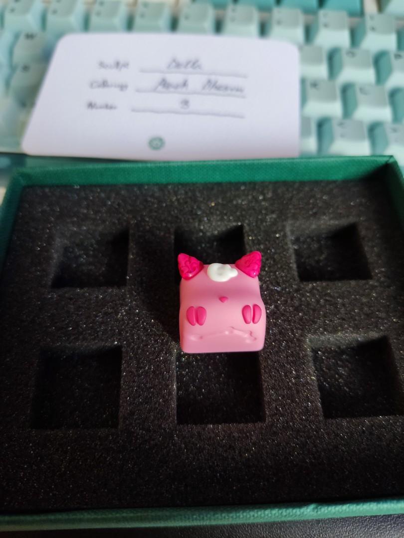 Below Retail Price Dellakey Peach Blossom Della Artisan Keycap 