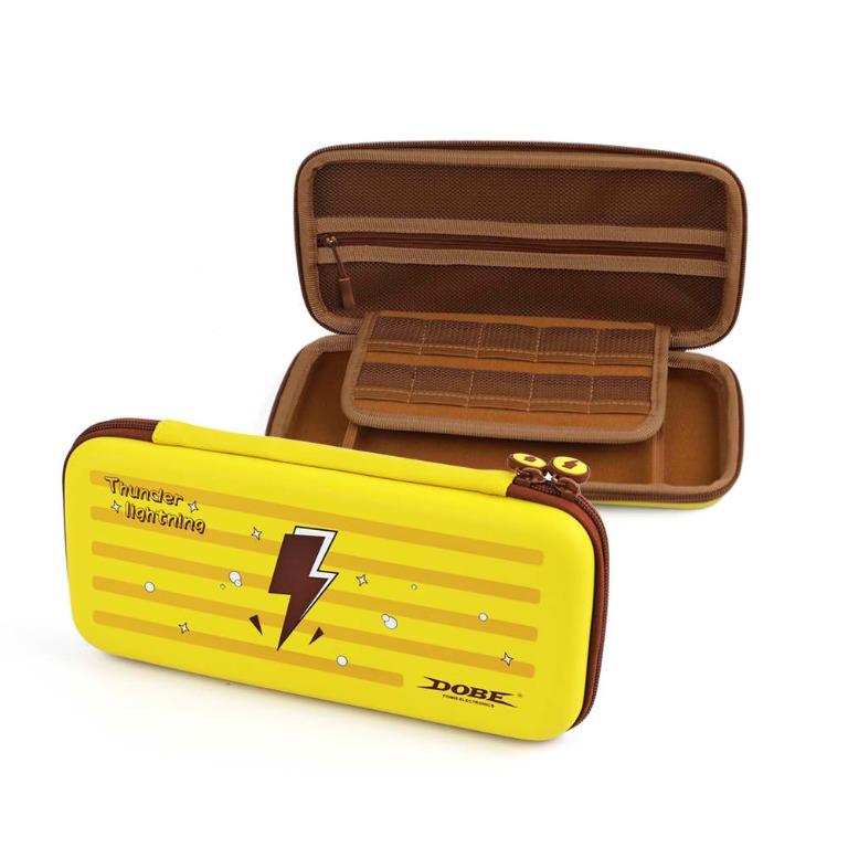 DOBE Storage Case for Nintendo Switch OLED (Yellow) (Category: Cases & Covers) located in Manila. Submitted by techsmartph (Listing ID 1167252608, Image 3). Description: * Nintendo Switch OLED compatible * Comes with 10 game cartridge slots * The case can store charging cable and other Nintendo Switch accessories with enough space, easy to use. * Hand Strap for keeping your devices safe and handy, lightweight * Classic zipper convenience for easy