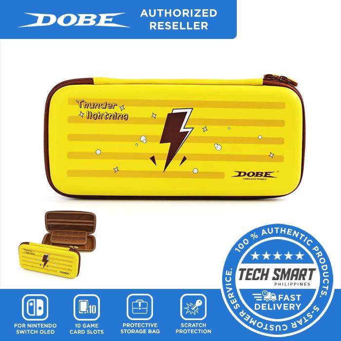 DOBE Storage Case for Nintendo Switch OLED (Yellow) (Category: Cases & Covers) located in Manila. Submitted by techsmartph (Listing ID 1167252608, Image 1). Description: * Nintendo Switch OLED compatible * Comes with 10 game cartridge slots * The case can store charging cable and other Nintendo Switch accessories with enough space, easy to use. * Hand Strap for keeping your devices safe and handy, lightweight * Classic zipper convenience for easy