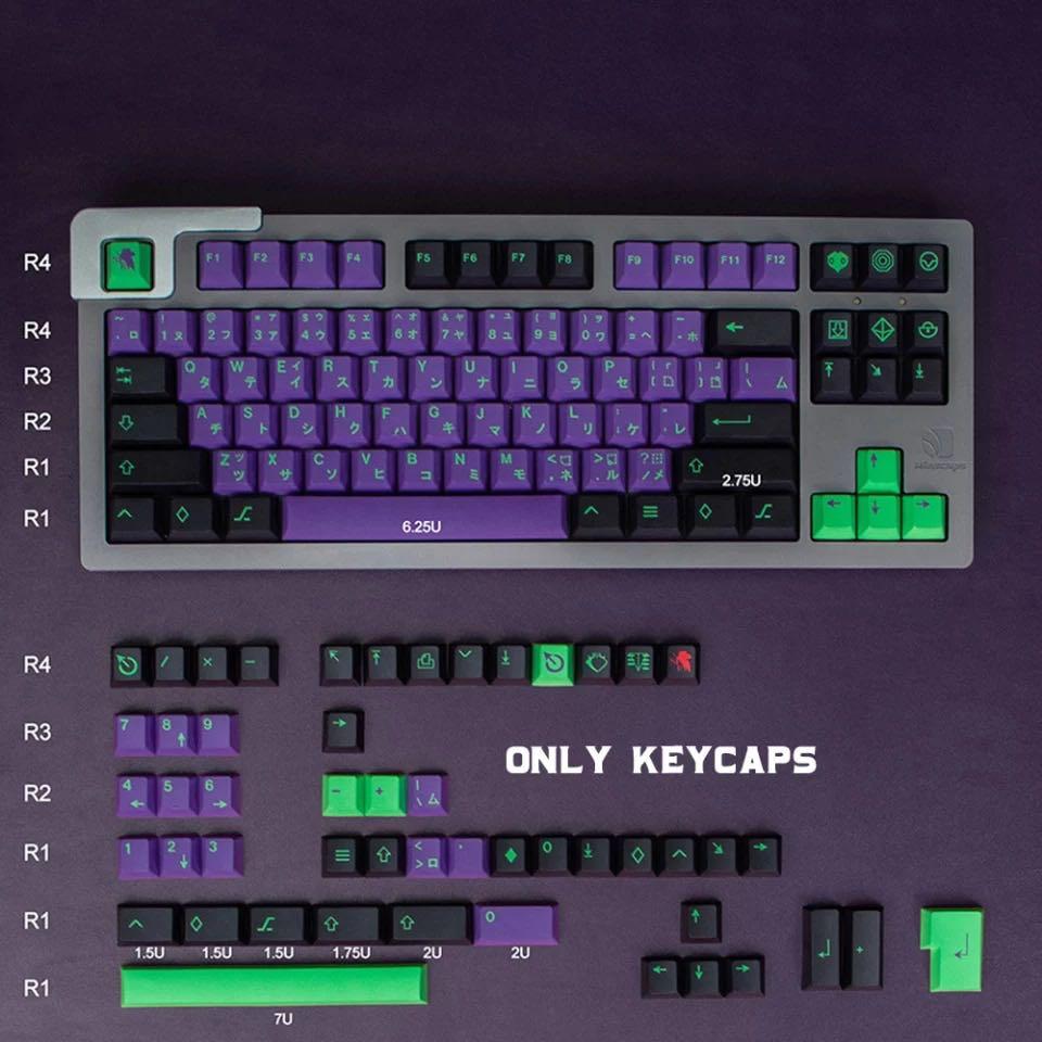 Evangelion Keycaps 01, Computers & Tech, Parts & Accessories, Computer