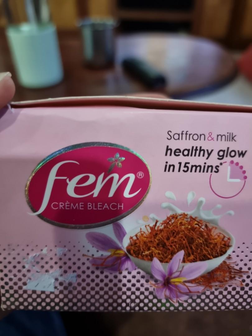 FEM Bleach cream (Saffron & Milk), Beauty & Personal Care, Face, Face