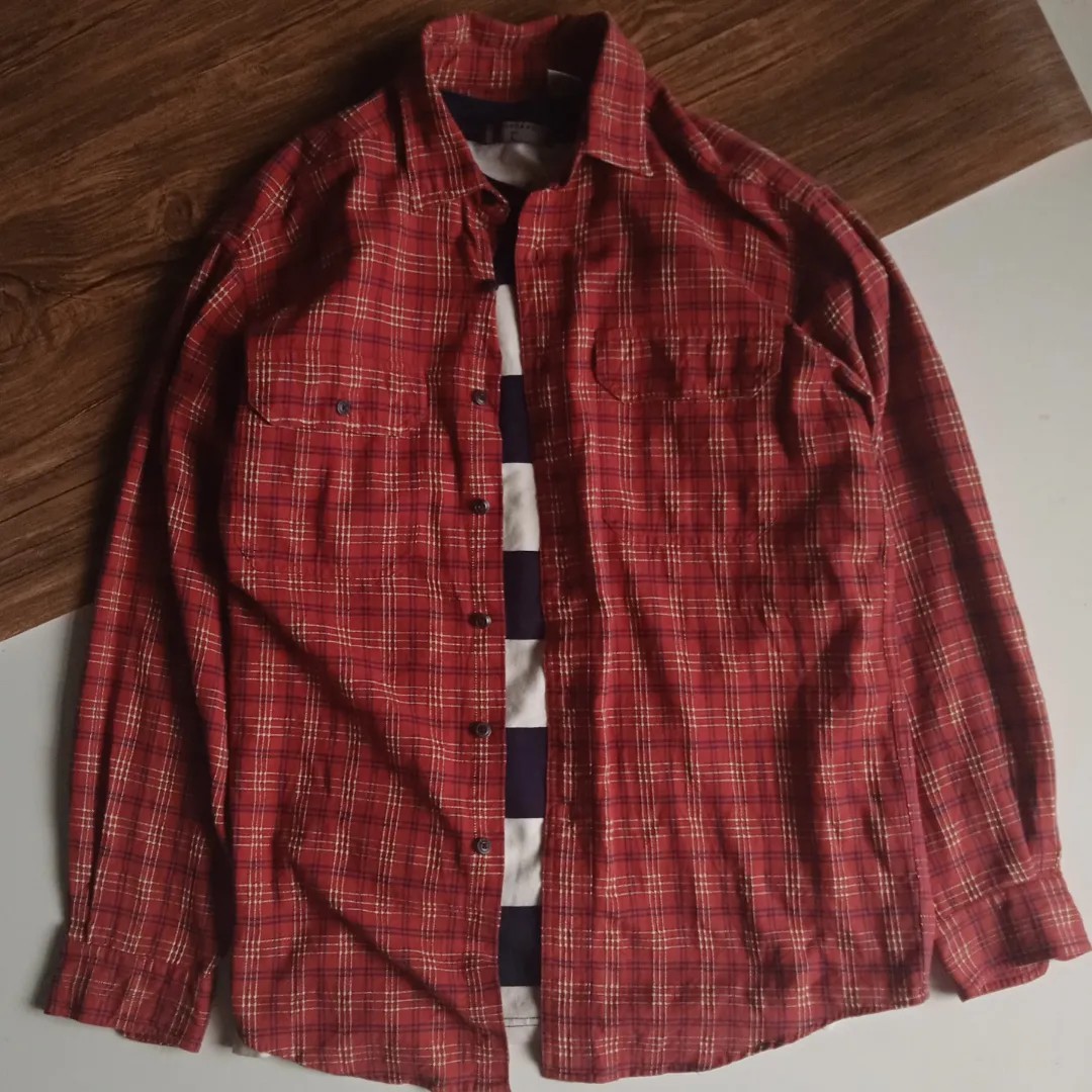 Flannel ll bean, Fesyen Pria, Pakaian 