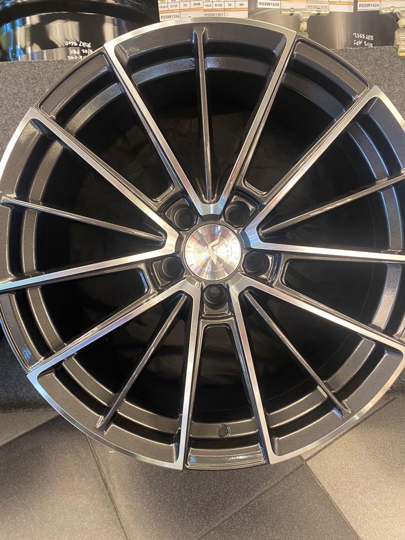 Flotec Flow form wheel 19 inch staggered setup, Car Accessories, Tyres ...