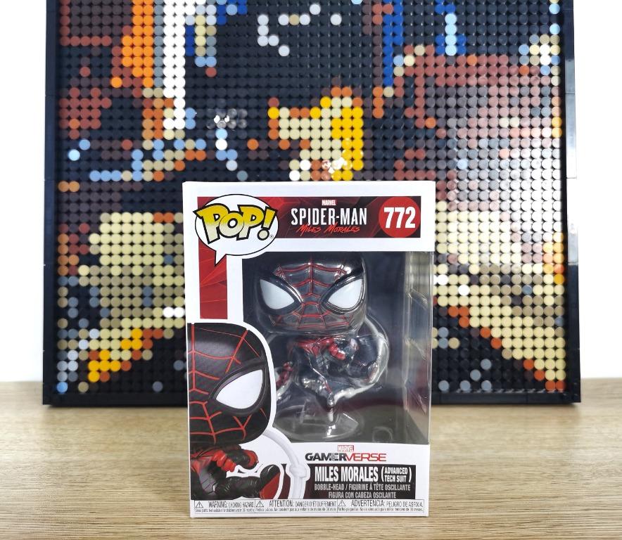 Spider-Man Miles Morales Advanced Tech Suit Funko Pop #772 Bobble-Head New!
