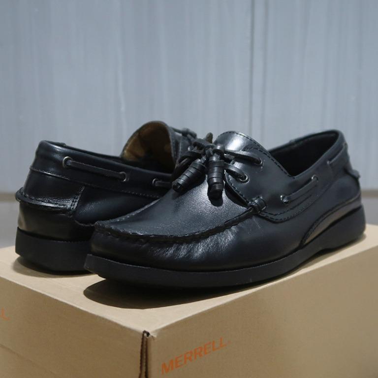 Top sider black shoes leather shop