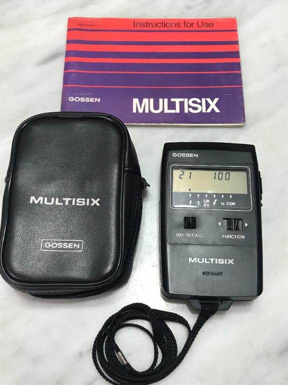 Gossen Multisix Professional System Light Meter, Photography