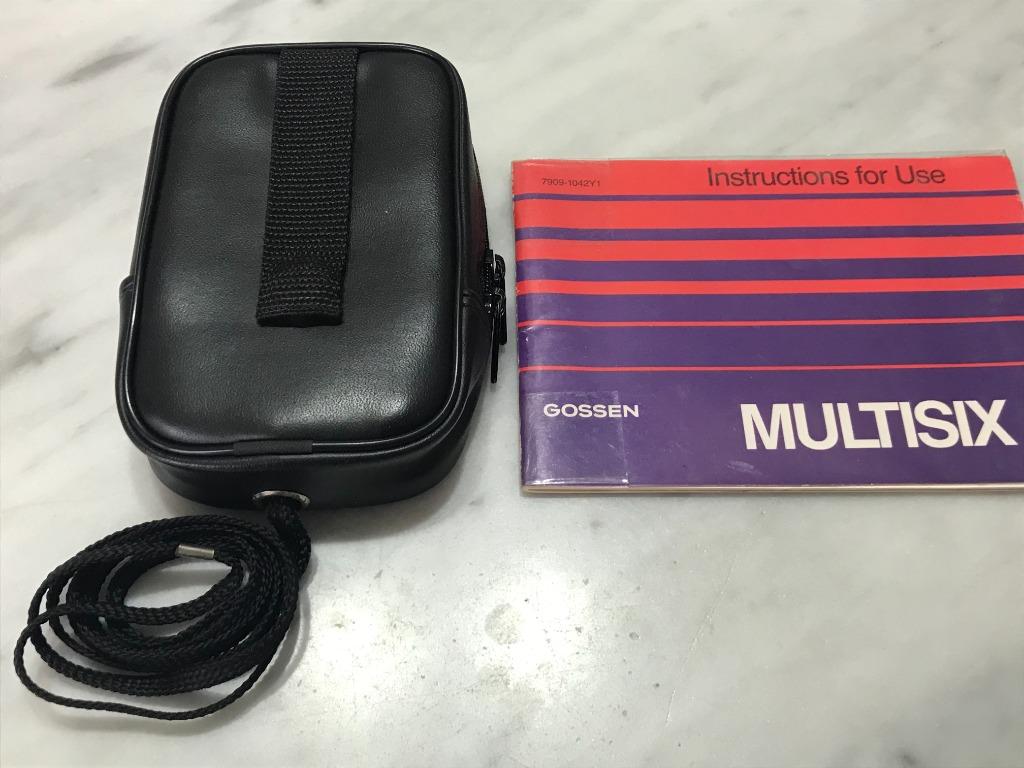 Gossen Multisix Professional System Light Meter, Photography