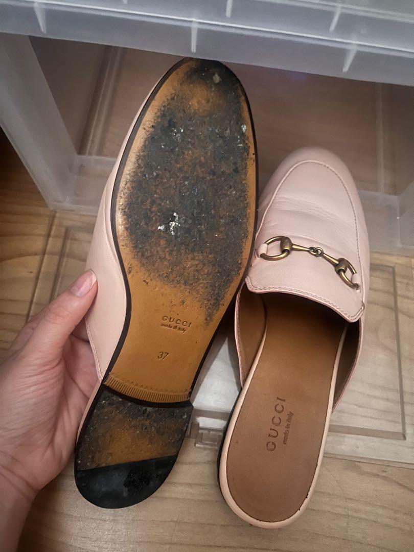 Gucci Princetown Mules (Category: Flats & Sandals) located in Quezon City. Submitted by irispx (Listing ID 1167246478, Image 3). Description: Authentic Gucci Princetown Mules in Pink Beige Color Women’s 37 With Box, Dustbag Message for More Photos. Negotiable!.