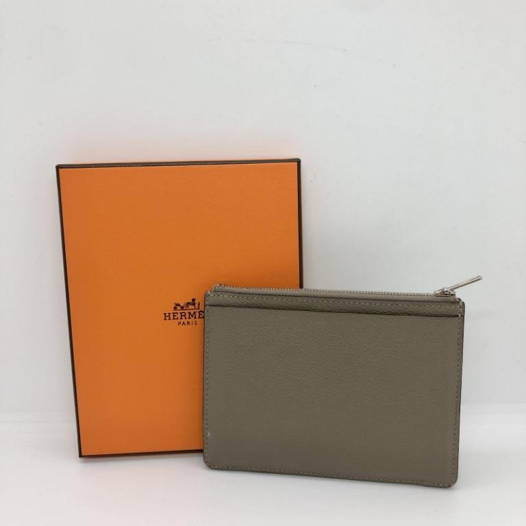 HERMES CITY ZIPPE CARD C STAMP 227012466, Luxury, Bags & Wallets on