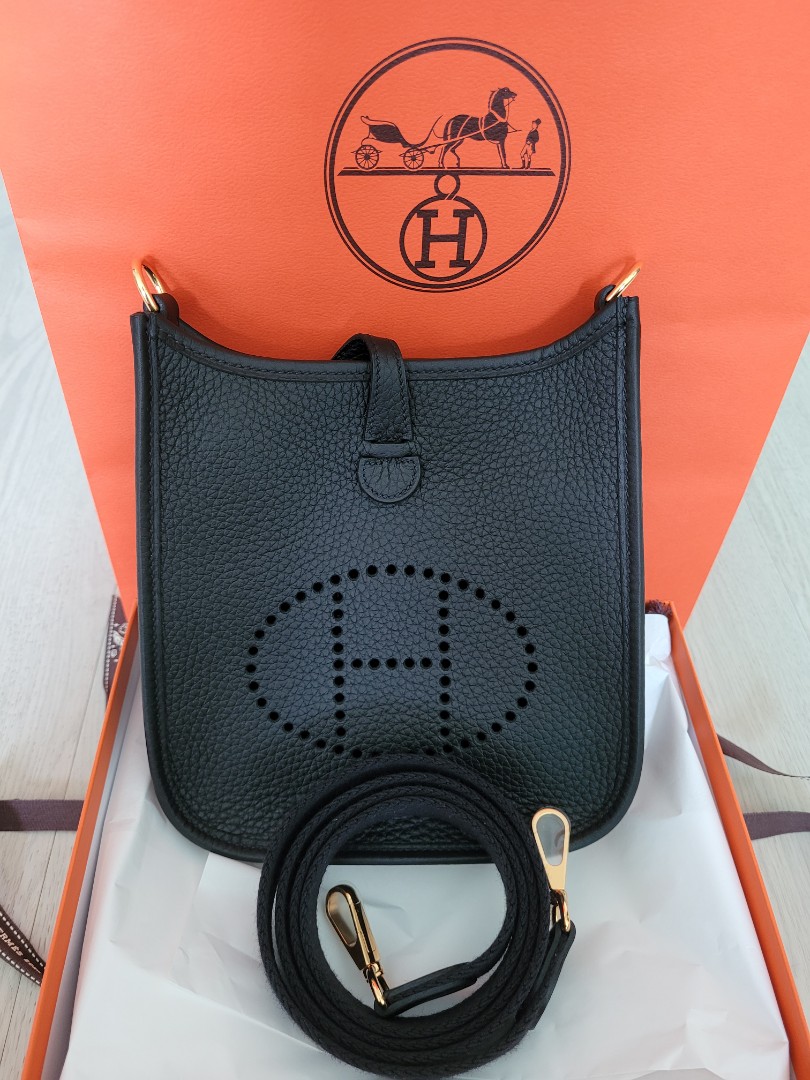 Hermes mini evelyne(brand new 2022), Luxury, Bags & Wallets on