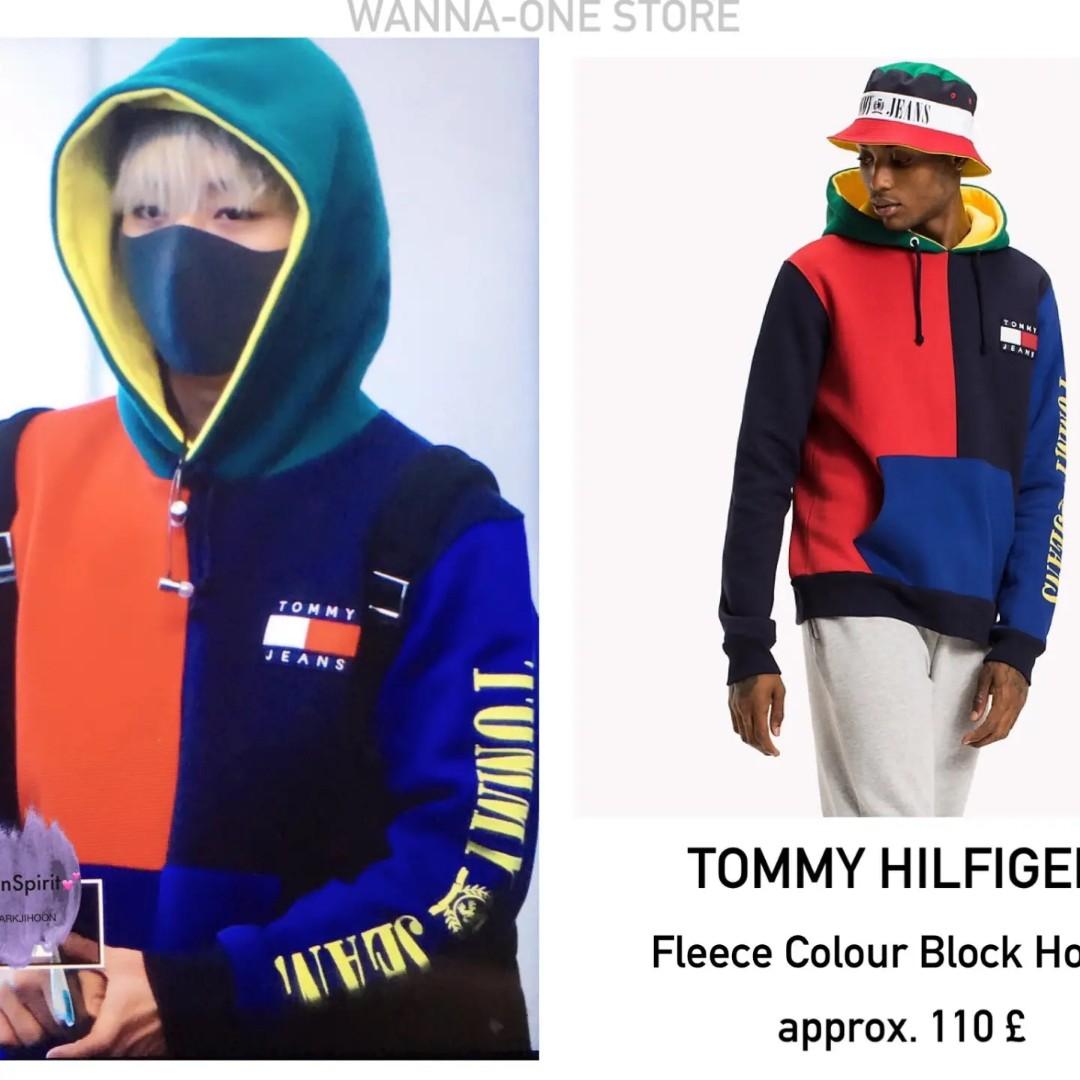 Tommy hilfiger sales 90s colorblock hoodie