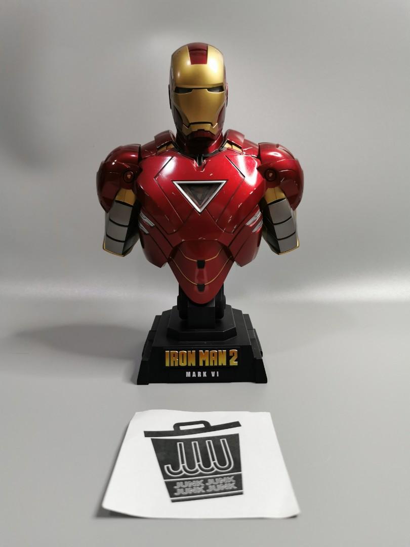 HOT TOYS IRON MAN 2 MARK VI 1 4TH SCALE COLLECTIBLE BUST