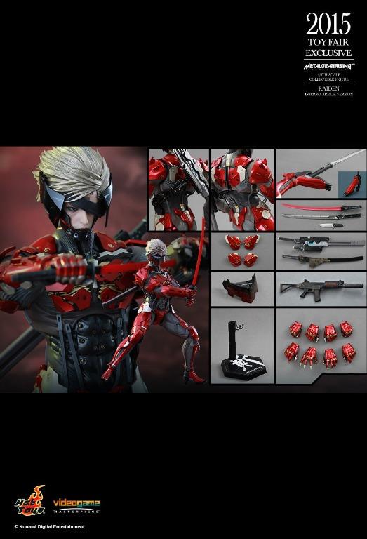 Em Estoque Original Hot Toys VGM19 Metal Gear Rising: Revengeance 1/6th  Scale Raiden Inferno Armor Version Collectible Modelo Brinquedos -  AliExpress
