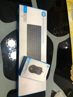 HP Gaming mouse and keyboard