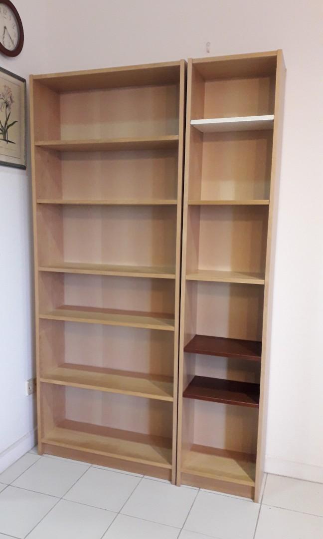 White stained cheap oak bookcase