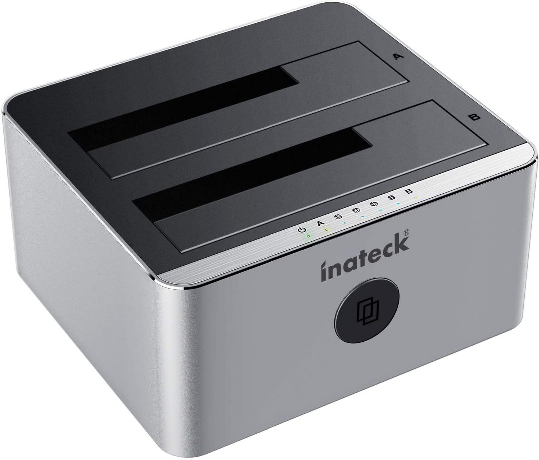 Inateck Aluminum USB 3.0 To SATA DualBay Hard Drive Docking Station