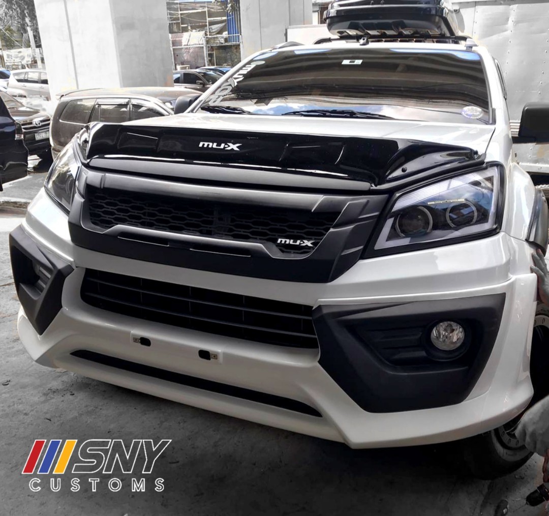 Isuzu Mux front bumper full sport chin skirt, Car Parts & Accessories