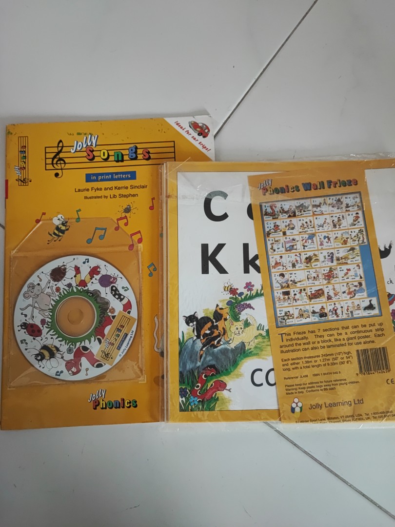 Children's　Toys,　wall　CD,　Hobbies　Books　Jolly　Magazines,　on　Carousell　Phonics　chart),　(alphabet,　Books