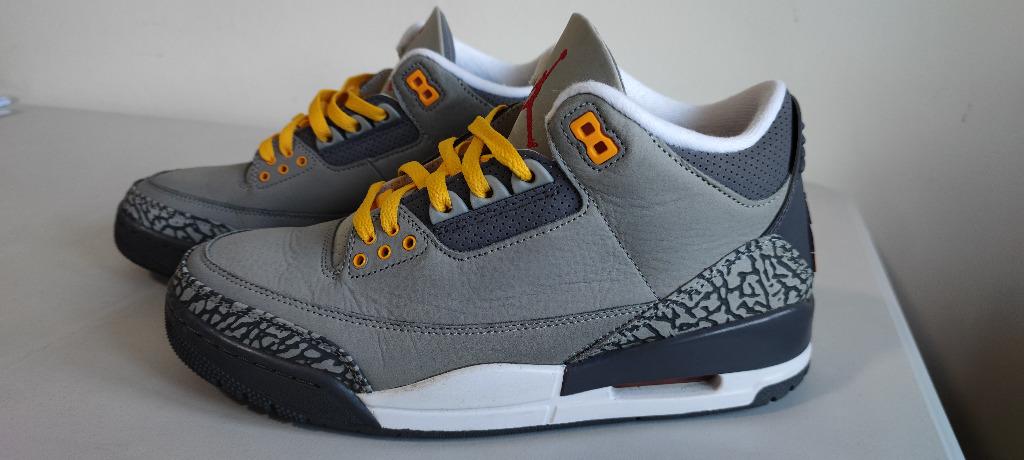 grey and yellow jordan 3