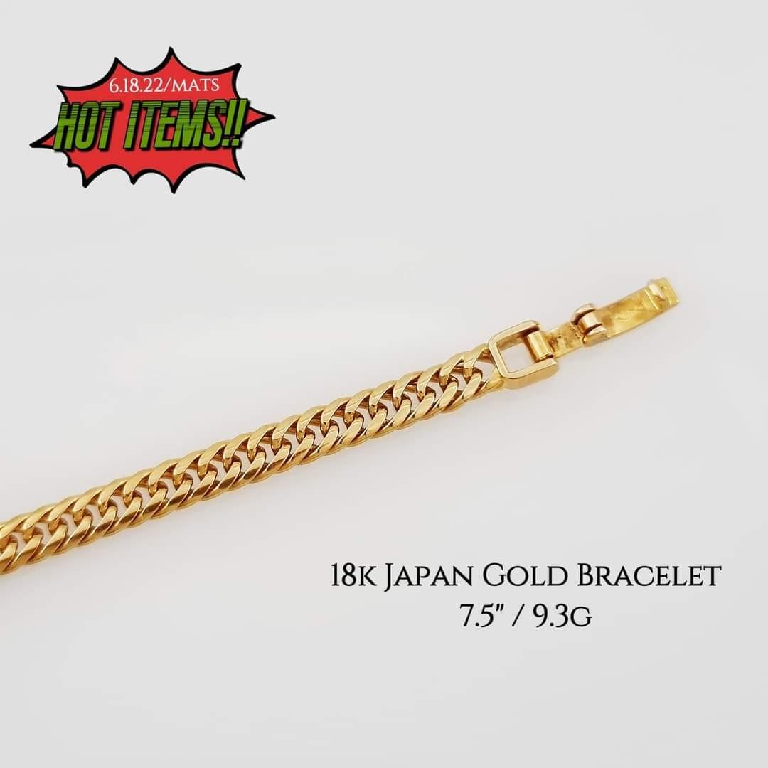K18 Japan Gold Bracelet, Women's Fashion, Jewelry & Organizers