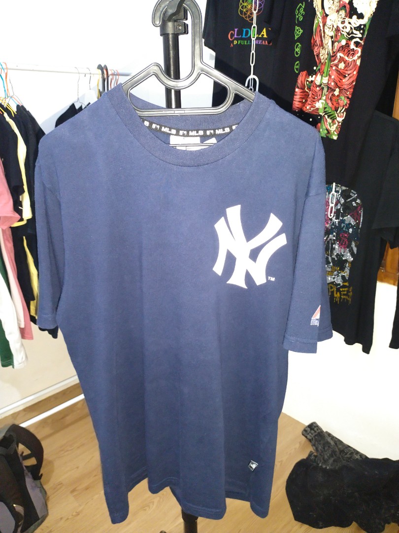 Kaos MLB Original, Fesyen Pria, Pakaian , Atasan di Carousell