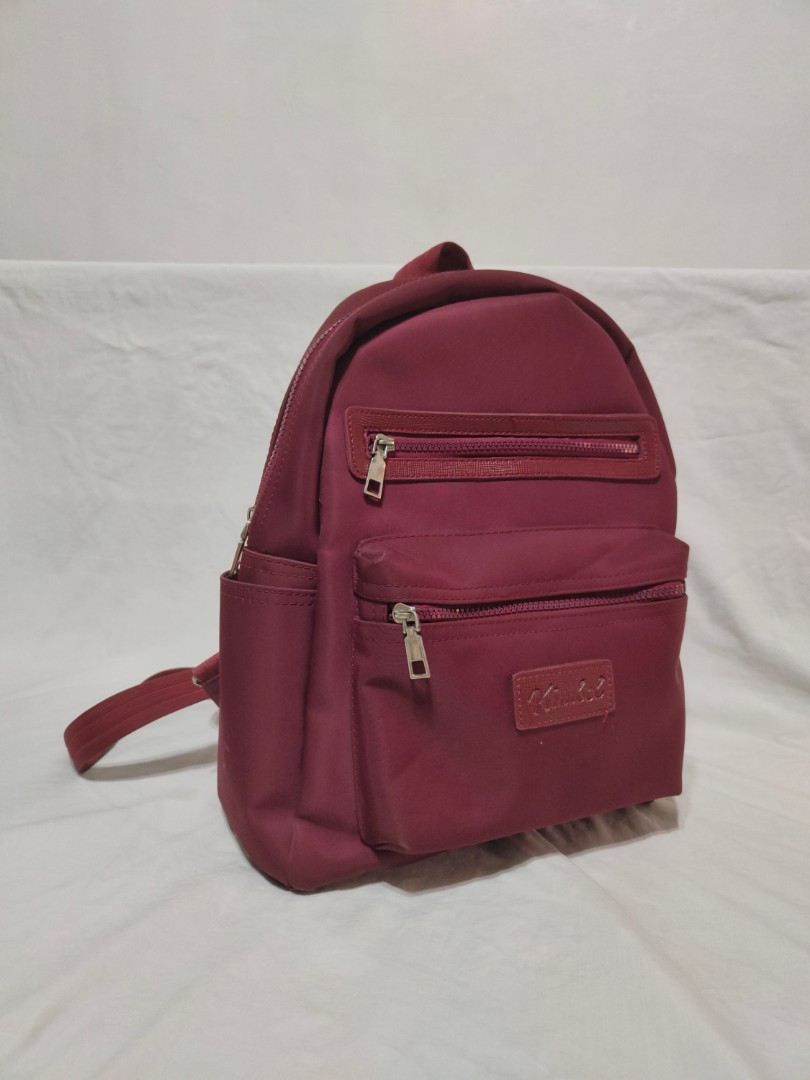 Kimbel Backpack in Maroon, Women's Fashion, Bags & Wallets, Backpacks ...