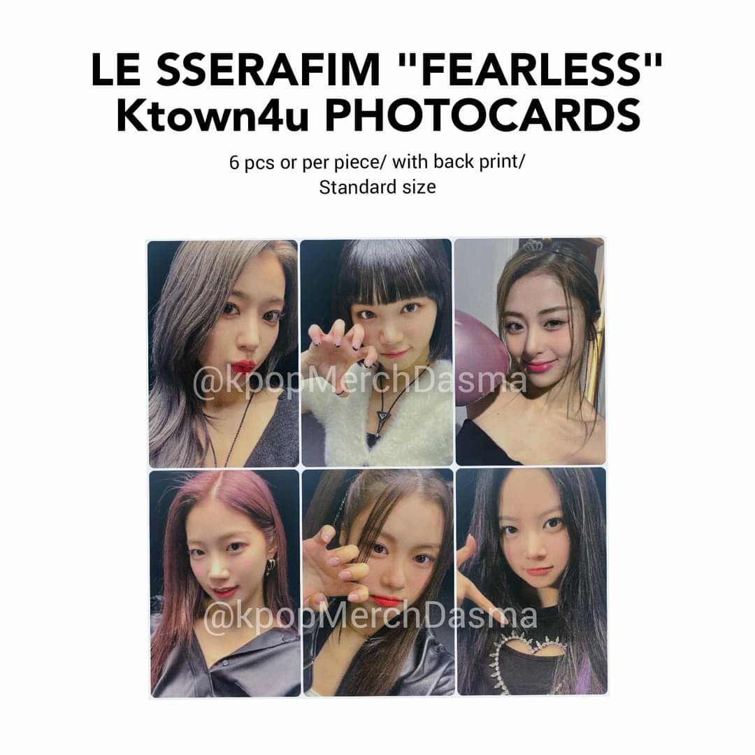 Le Sserafim FEARLESS Photocard (ktown4u/weverse), Hobbies & Toys 