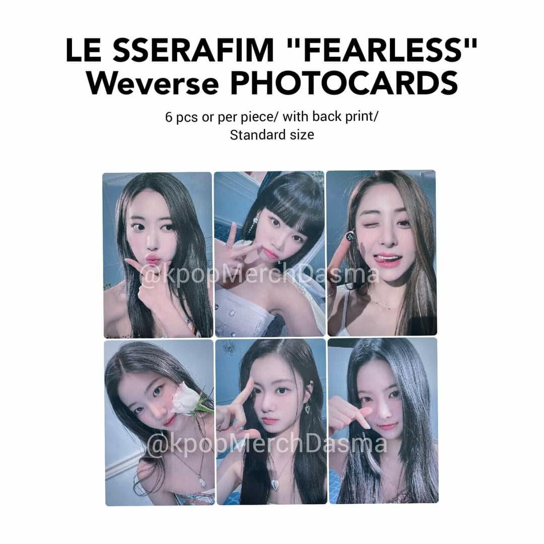 Le Sserafim FEARLESS Photocard (ktown4u/weverse), Hobbies & Toys 