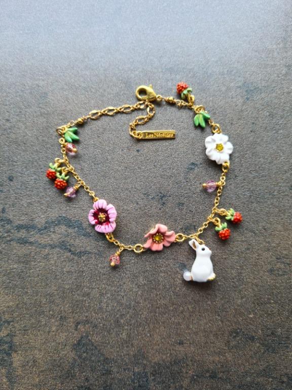 Les Nereides Enchanted Encounters Rabbit Charms BRACELET, Women's