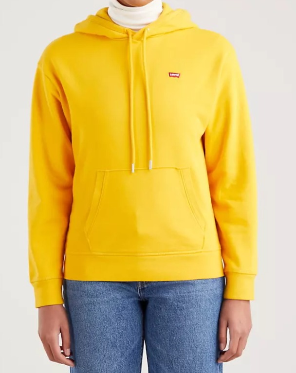 Levis yellow hoodie women's discount